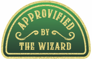 APPROVIFIED BY THE WIZARD logo