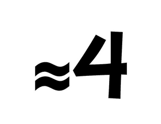 APPROXIMATELY EQUAL TO FOUR logo