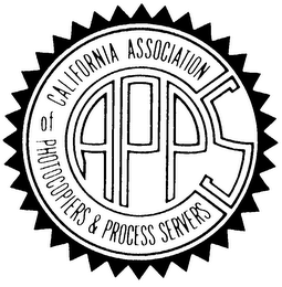 APPS CALIFORNIA ASSOCIATION OF PHOTOCOPIERS & PROCESS SERVERS logo
