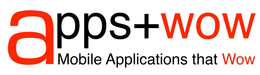 APPS+WOW MOBILE APPLICATIONS THAT WOW logo