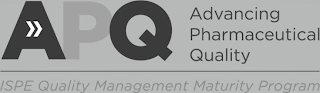 APQ ADVANCING PHARMACEUTICAL QUALITY ISPE QUALITY MANAGEMENT MATURITY PROGRAM logo