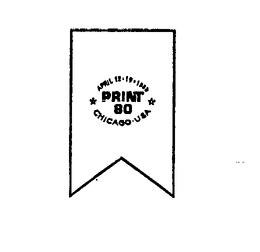 APRIL 12-19-1980 PRINT 80 CHICAGO.USA logo