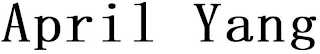 APRIL YANG logo