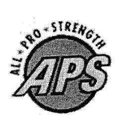 APS ALL * PRO * STRENGTH PROFESSIONAL TRAINING SYSTEMS logo