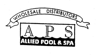APS ALLIED POOL & SPA WHOLESALE DISTRIBUTORS logo