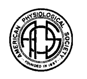 APS AMERICAN PHYSIOLOGICAL SOCIETY FOUNDED IN 1887 logo