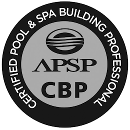 APSP CBP CERTIFIED POOL & SPA BUILDING PROFESSIONAL