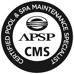 APSP CMS CERTIFIED POOL & SPA MAINTENANCE SPECIALIST