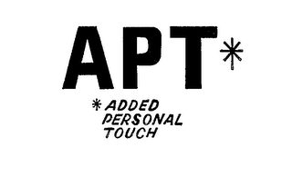 APT ADDED PERSONAL TOUCH logo