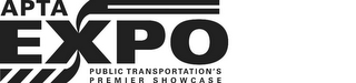 APTA EXPO PUBLIC TRANSPORTATION'S PREMIER SHOWCASE logo