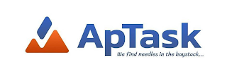 APTASK WE FIND NEEDLES IN THE HAYSTACK... logo