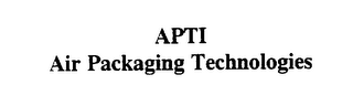 APTI AIR PACKAGING TECHNOLOGIES logo