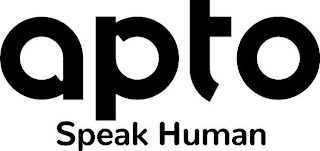 APTO SPEAK HUMAN logo