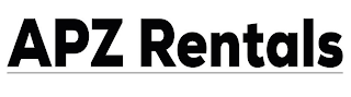 APZ RENTALS logo