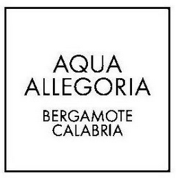 AQUA ALLEGORIA BERGAMOTE CALABRIA logo