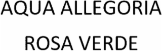 AQUA ALLEGORIA ROSA VERDE logo