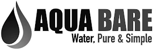 AQUA BARE WATER, PURE & SIMPLE logo