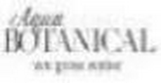 AQUA BOTANICAL WE GROW WATER logo