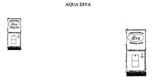 AQUA DIVA PURIFIED AND FILTERED DRINKING WATER $.30 logo