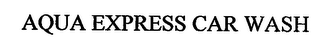 AQUA EXPRESS CAR WASH logo