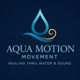 AQUA MOTION MOVEMENT HEALING THRU WATER & SOUND logo
