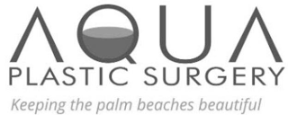 AQUA PLASTIC SURGERY KEEPING THE PALM BEACHES BEAUTIFUL logo