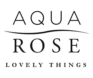 AQUA ROSE LOVELY THINGS logo