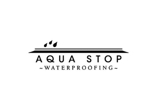 AQUA STOP ~WATERPROOFING~ logo