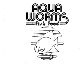 AQUA WORMS FISH FOOD logo