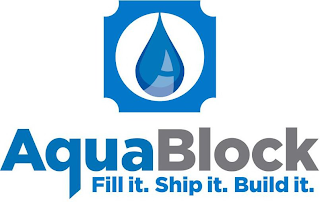 AQUABLOCK FILL IT. SHIP IT. BUILD IT. logo
