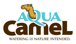 AQUACAMEL WATERING THE WAY NATURE INTENDED. logo