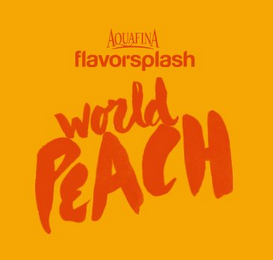 AQUAFINA FLAVORSPLASH WORLD PEACH logo