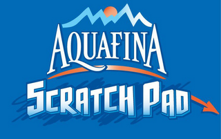 AQUAFINA SCRATCH PAD logo