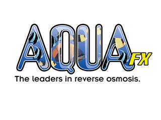AQUAFX THE LEADERS IN REVERSE OSMOSIS. logo