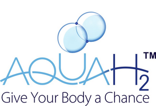 AQUAH2 GIVE YOUR BODY A CHANCE logo