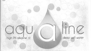 AQUALINE HIGH PH ALKALINE DEEP WELL WATER logo