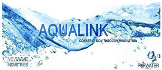 AQUALINK CONSERVATION THROUGH INNOVATION NEWWAVE INDUSTRIES PURWATER logo
