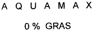 AQUAMAX 0 % GRAS logo