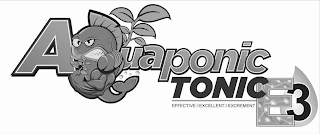 AQUAPONIC TONIC EFFECTIVE EXCELLENT EXCREMENT E3 logo