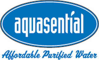AQUASENTIAL AFFORDABLE PURIFIED WATER logo
