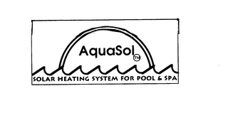 AQUASOL SOLAR HEATING SYSTEM FOR POOL & SPA logo