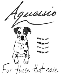 AQUASSIO FOR THOSE THAT CARE logo