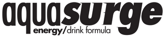 AQUASURGE ENERGY/DRINK FORMULA logo