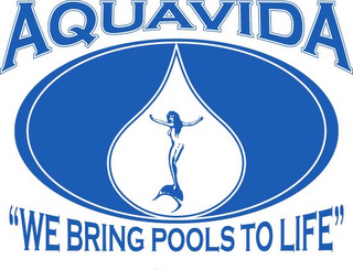 AQUAVIDA "WE BRING POOLS TO LIFE" logo