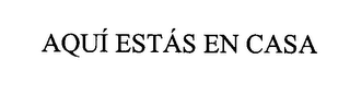 AQUI ESTAS EN CASA logo