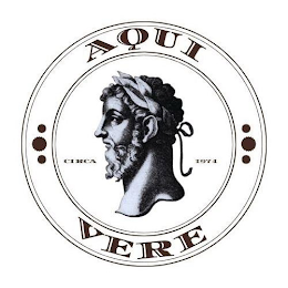 AQUI VERE CIRCA 1974 logo