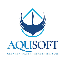 AQUSOFT CLEARER WATER, HEALTHIER YOU logo
