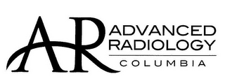 AR ADVANCED RADIOLOGY COLUMBIA logo