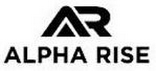 AR ALPHA RISE logo