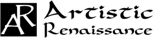 AR ARTISTIC RENAISSANCE logo
